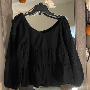 Elegant Black Women's Top